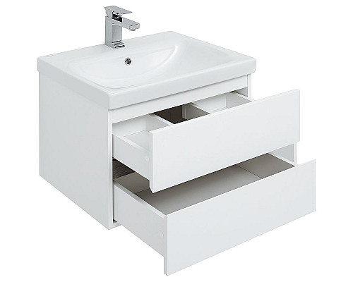 Приобрести Комплект мебели для ванной Aquanet Беркли 60 258905 подвесной Белый Дуб рошелье в магазине сантехники Santeh-Crystal.ru