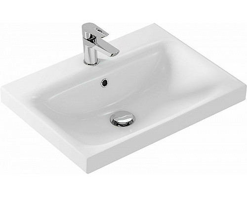 Купить Комплект мебели для ванной Aquanet Беркли 60 258906 подвесной Белый Дуб рошелье в магазине сантехники Santeh-Crystal.ru