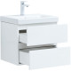 Заказать Тумба под раковину Aquanet Беркли 50 302347 подвесная Белый глянец в магазине сантехники Santeh-Crystal.ru