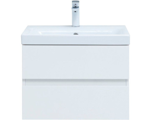 Заказать Тумба под раковину Aquanet Беркли 60 302349 подвесная Белый глянец в магазине сантехники Santeh-Crystal.ru