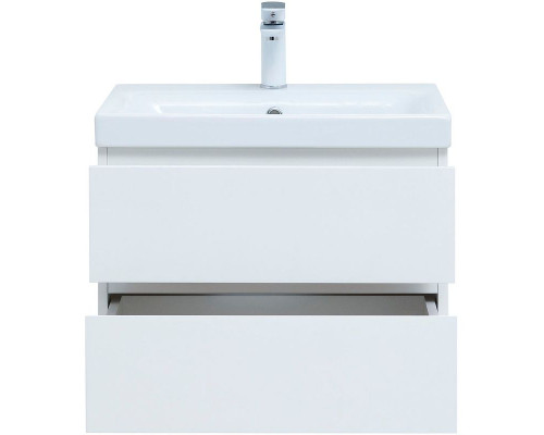 Заказать Тумба под раковину Aquanet Беркли 60 302349 подвесная Белый глянец в магазине сантехники Santeh-Crystal.ru