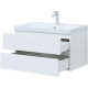 Заказать Тумба под раковину Aquanet Беркли 80 302351 подвесная Белый глянец в магазине сантехники Santeh-Crystal.ru
