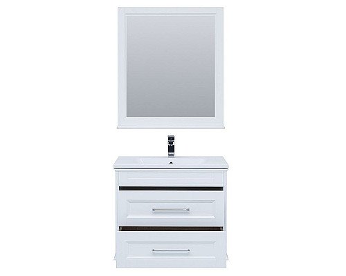 Заказать Тумба с раковиной Aquanet Бостон 80 260664 подвесная Белый матовый в магазине сантехники Santeh-Crystal.ru