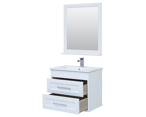 Заказать Тумба с раковиной Aquanet Бостон 80 260664 подвесная Белый матовый в магазине сантехники Santeh-Crystal.ru