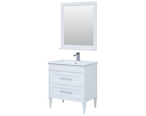 Заказать Тумба с раковиной Aquanet Бостон 80 260664 подвесная Белый матовый в магазине сантехники Santeh-Crystal.ru