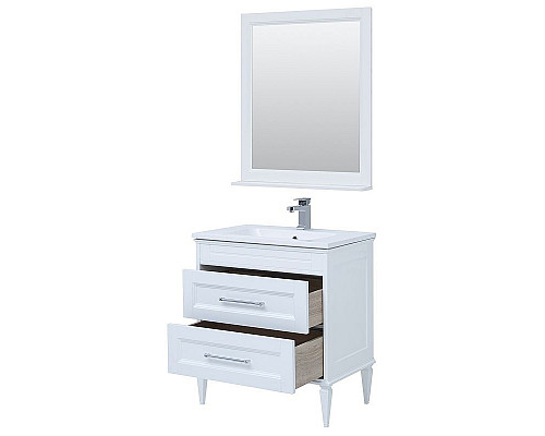 Заказать Тумба с раковиной Aquanet Бостон 80 260664 подвесная Белый матовый в магазине сантехники Santeh-Crystal.ru