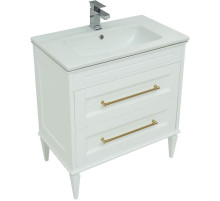 Тумба под раковину Aquanet Бостон М 80 243782 Белая матовая