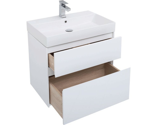 Заказать Комплект мебели для ванной Aquanet Бруклин 70 207804 подвесной Белый глянец в магазине сантехники Santeh-Crystal.ru