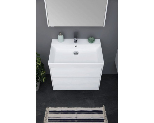 Заказать Комплект мебели для ванной Aquanet Бруклин 70 207804 подвесной Белый глянец в магазине сантехники Santeh-Crystal.ru