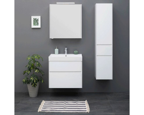 Заказать Комплект мебели для ванной Aquanet Бруклин 70 207804 подвесной Белый глянец в магазине сантехники Santeh-Crystal.ru