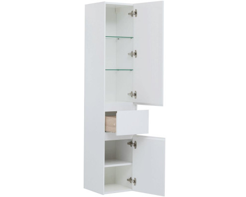 Заказать Шкаф пенал Aquanet Бруклин 35 203966 Белый глянец в магазине сантехники Santeh-Crystal.ru