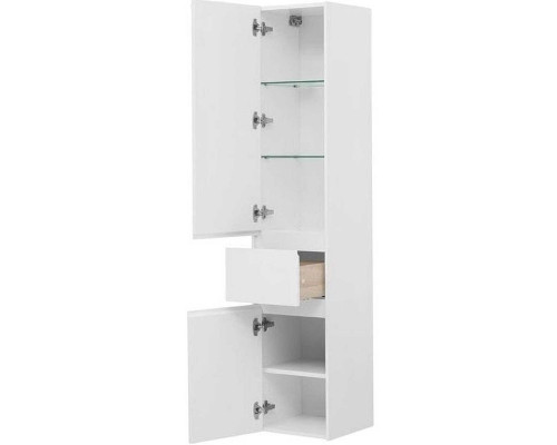 Заказать Шкаф пенал Aquanet Бруклин 35 L 209827 подвесной Белый в магазине сантехники Santeh-Crystal.ru