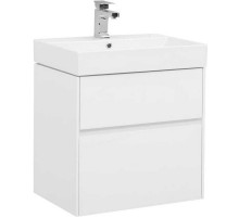 Тумба с раковиной Aquanet Бруклин 60 212596 подвесная Белая