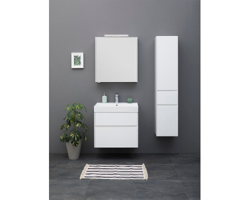 Приобрести Тумба с раковиной Aquanet Бруклин 60 212596 подвесная Белая в магазине сантехники Santeh-Crystal.ru