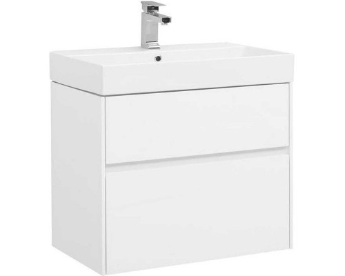 Купить Тумба с раковиной Aquanet Бруклин 70 212597 подвесная Белая в магазине сантехники Santeh-Crystal.ru