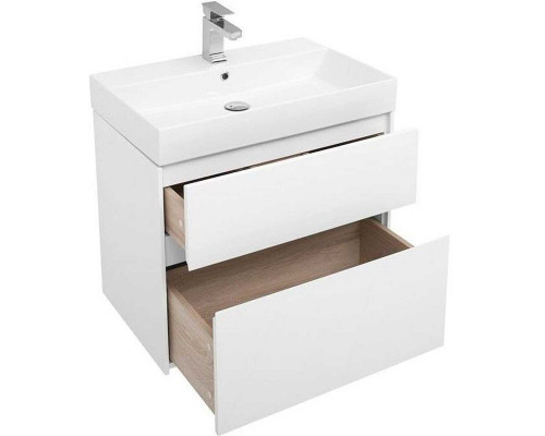 Купить Тумба с раковиной Aquanet Бруклин 70 212597 подвесная Белая в магазине сантехники Santeh-Crystal.ru