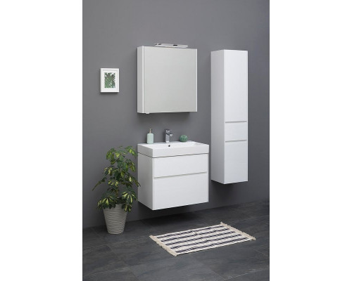 Купить Тумба с раковиной Aquanet Бруклин 70 212597 подвесная Белая в магазине сантехники Santeh-Crystal.ru