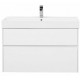 Приобрести Тумба под раковину Aquanet Бруклин 100 203961 подвесная Белая в магазине сантехники Santeh-Crystal.ru