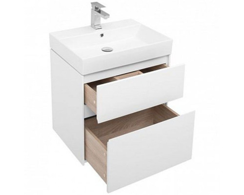Заказать Тумба под раковину Aquanet Бруклин 60 203958 подвесная Белая 203958 в магазине сантехники Santeh-Crystal.ru