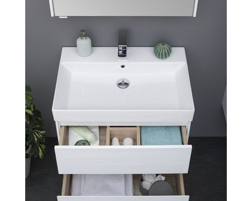 Заказать Тумба под раковину Aquanet Бруклин 60 203958 подвесная Белая 203958 в магазине сантехники Santeh-Crystal.ru