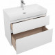 Купить Тумба под раковину Aquanet Бруклин 85 подвесная Белая 203960 в магазине сантехники Santeh-Crystal.ru