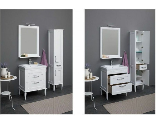 Заказать Шкаф пенал Aquanet Денвер 36 R 199214 подвесной Белый в магазине сантехники Santeh-Crystal.ru