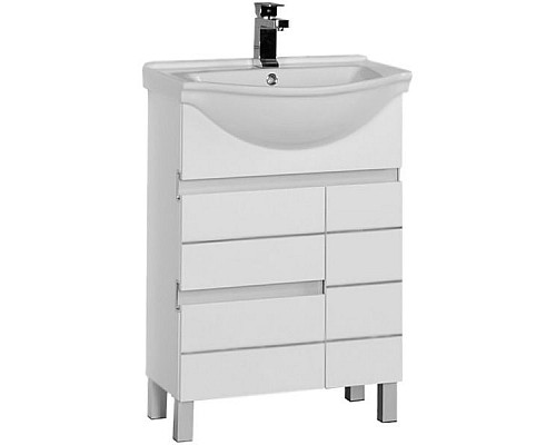 Купить Тумба под раковину Aquanet Доминика 60 171684 Белая в магазине сантехники Santeh-Crystal.ru