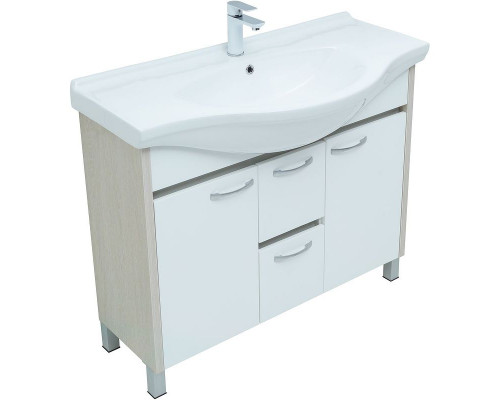 Заказать Тумба под раковину Aquanet Донна 100 274164 Белый дуб Белая в магазине сантехники Santeh-Crystal.ru