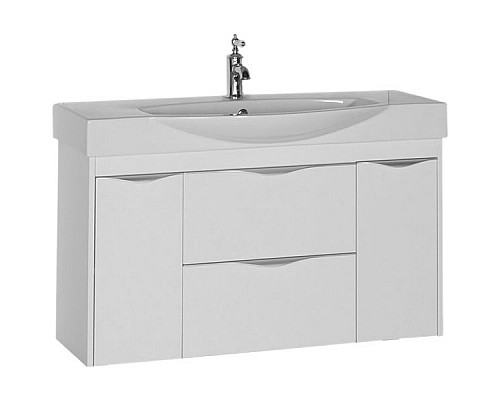 Заказать Тумба под раковину Aquanet Франка 105 183055 подвесная Белая в магазине сантехники Santeh-Crystal.ru