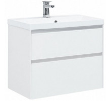 Тумба под раковину Aquanet Гласс 80 238361 подвесной Белая