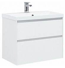 Тумба под раковину Aquanet Гласс 80 238361 подвесной Белая