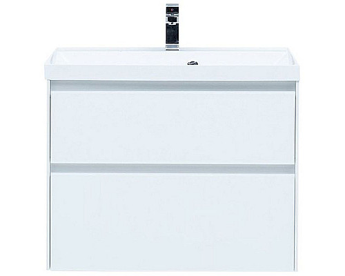 Купить Тумба под раковину Aquanet Гласс 80 238361 подвесной Белая в магазине сантехники Santeh-Crystal.ru