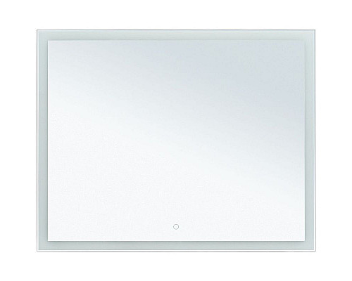 Приобрести Зеркало Aquanet Гласс 120 274009 с подсветкой Белый глянец с сенсорным выключателем в магазине сантехники Santeh-Crystal.ru