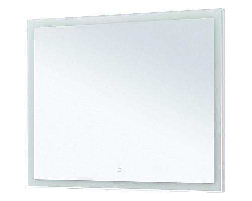 Приобрести Зеркало Aquanet Гласс 120 274009 с подсветкой Белый глянец с сенсорным выключателем в магазине сантехники Santeh-Crystal.ru