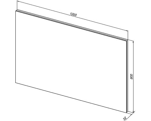 Приобрести Зеркало Aquanet Гласс 120 274009 с подсветкой Белый глянец с сенсорным выключателем в магазине сантехники Santeh-Crystal.ru