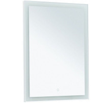 Зеркало Aquanet Гласс 60 274025 с подсветкой Белый глянец с сенсорным выключателем