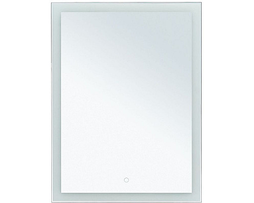 Купить Зеркало Aquanet Гласс 60 274025 с подсветкой Белый глянец с сенсорным выключателем в магазине сантехники Santeh-Crystal.ru