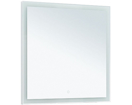 Заказать Зеркало Aquanet Гласс 80 274016 с подсветкой Белый глянец с сенсорным выключателем в магазине сантехники Santeh-Crystal.ru