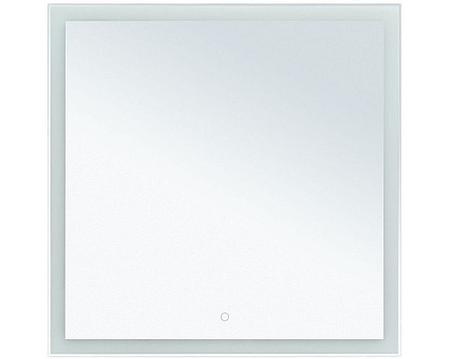 Заказать Зеркало Aquanet Гласс 80 274016 с подсветкой Белый глянец с сенсорным выключателем в магазине сантехники Santeh-Crystal.ru