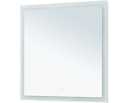 Заказать Зеркало Aquanet Гласс 80 274016 с подсветкой Белый глянец с сенсорным выключателем в магазине сантехники Santeh-Crystal.ru