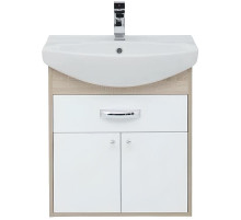 Тумба под раковину Aquanet Грейс 60 198373 подвесная с ящиком Дуб сонома