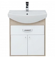 Тумба под раковину Aquanet Грейс 60 198373 подвесная с ящиком Дуб сонома