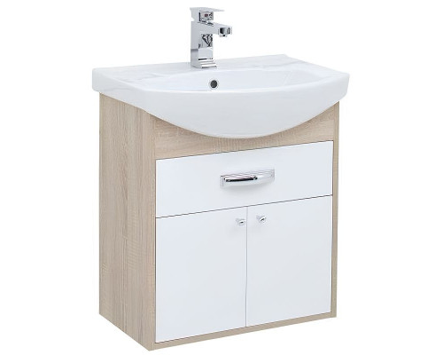 Приобрести Тумба под раковину Aquanet Грейс 60 198373 подвесная с ящиком Дуб сонома в магазине сантехники Santeh-Crystal.ru