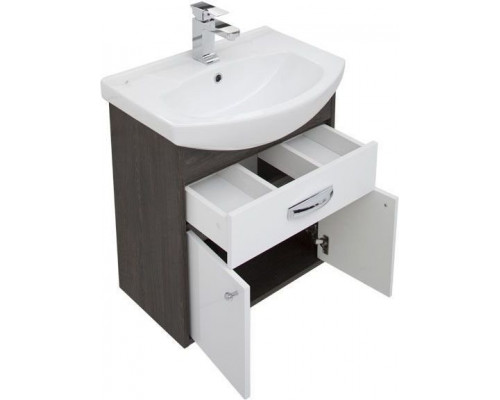 Заказать Тумба под раковину Aquanet Грейс 60 198374 подвесная с ящиком Дуб кантенбери в магазине сантехники Santeh-Crystal.ru