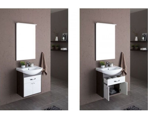 Заказать Тумба под раковину Aquanet Грейс 60 198374 подвесная с ящиком Дуб кантенбери в магазине сантехники Santeh-Crystal.ru