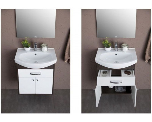 Заказать Тумба под раковину Aquanet Грейс 60 198374 подвесная с ящиком Дуб кантенбери в магазине сантехники Santeh-Crystal.ru