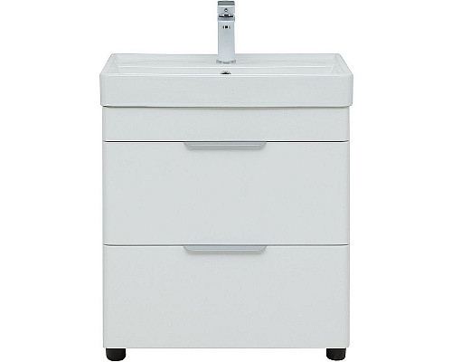 Приобрести Тумба под раковину Aquanet Ирис new 60 310152 Белая глянцевая в магазине сантехники Santeh-Crystal.ru