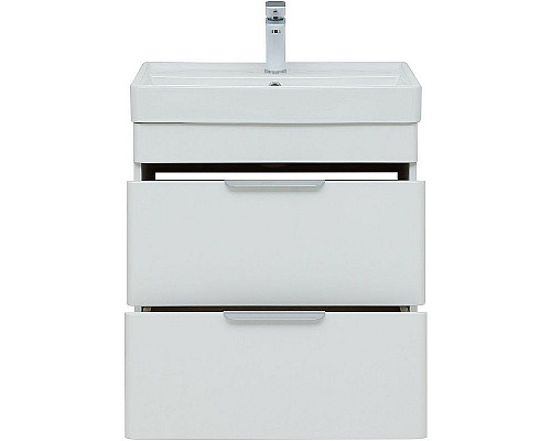 Приобрести Тумба под раковину Aquanet Ирис new 60 310152 Белая глянцевая в магазине сантехники Santeh-Crystal.ru