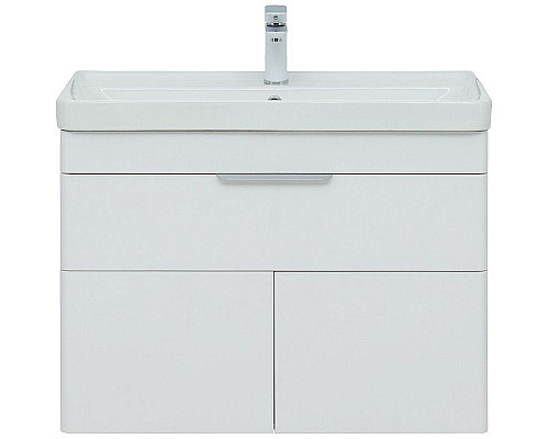 Купить Тумба под раковину Aquanet Ирис new 80 310150 подвесная Белая глянцевая в магазине сантехники Santeh-Crystal.ru