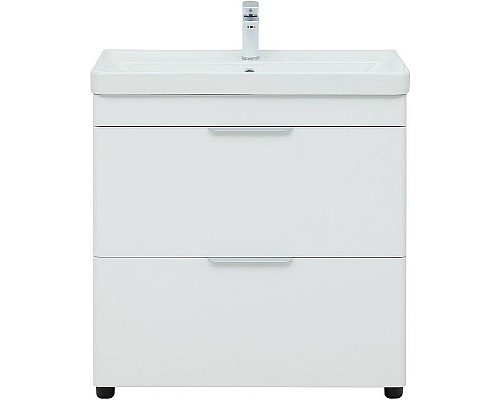 Заказать Тумба под раковину Aquanet Ирис new 80 310154 Белая глянцевая в магазине сантехники Santeh-Crystal.ru